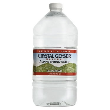 Crystal Geyser Alpine Spring Water, 1 Gallon Bottle - (6 PACK)