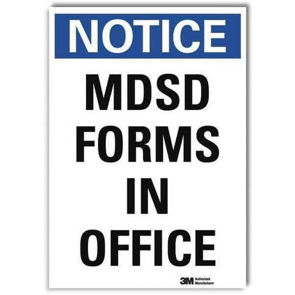 Lyle Notice Sign,7 in x 5 in,Rflct Sheeting U5-1329-RD_5X7