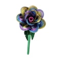 thumbnail image 4 of Ramo de flores artificiales de metal con rosas para Acción de Gracias Multi, 4 of 9
