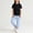 Black, variant on ITSAME Girls Outfit Set, Cotton Crewneck T-Shirt and Tapered Pants Summer Casual Clothes 2-Piece Yellow Size 10