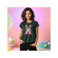 thumbnail image 2 of Playera de Mujer con Conejita Chic – Estampado Divertido y Colorido Color Verde Oliva Talla Mediana Marca Emil SaEs, 2 of 4