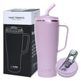 thumbnail image 1 of Vaso Térmico Buffer Flask Lila de Acero Inoxidable con Tapa Anti Derrame y Fugas para Bebidas Frías, 1 of 8