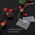 thumbnail image 7 of Christmas Garland with Lights, 6.5ft 20 LED Red Berry Pine Cone Garland Lights Battery Operated, led Garland String Lights, Christmas Decorations for Home, Garland for Fireplace, 7 of 7