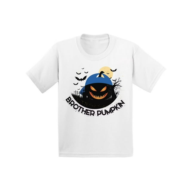 Halloween T-shirt Awkward Styles Halloween T-Shirt Brother Pumpkin Kids T Shirts