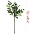 thumbnail image 3 of Luxcidy Artificial Berry Flowers with Stems, Fake Branches Plant Decorative, Fake Planter for Indoor Vase Home Office Kitchen Wedding Vase Table Centerpiece Arrangement Rustic Decor (Green), 3 of 4