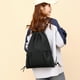 thumbnail image 1 of Mochila con cordón de gran capacidad para ocio, fitness, deportes al aire libre, multifuncional, color sólido, 1 of 6
