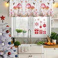 thumbnail image 5 of Pink Mushroom Curtain Valances for Windows, Kitchen Valance Window Treatments Panel 2 Pack, Botanical Floral Spring Summer Rod Pocket Short Curtains for Bathroom Bedroom 42 x 18 Inch, 5 of 8