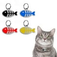 thumbnail image 5 of CBFFDC Metal Pet Tag Stainless Steel Pet ID Tag Rust Proof Engraved Letters Fish Shape Scratch Resistant Kitten Name Tags Durable Pet Supplies, 5 of 5