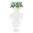 thumbnail image 2 of 5-Tier Wedding Flower Stand Clear Crystal Flower Stand Modern Acrylic Decoration Flowers Stand, 2 of 13