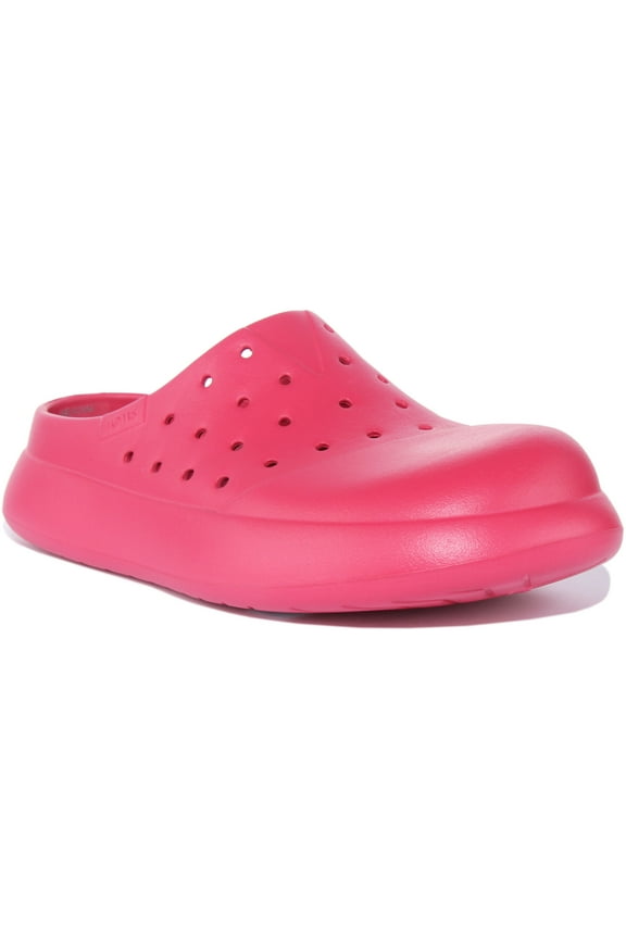Mallow Molded Unisex Water Resistant Eco EVA Slip On Mule Sandal In Fuchsia Size M3/W5