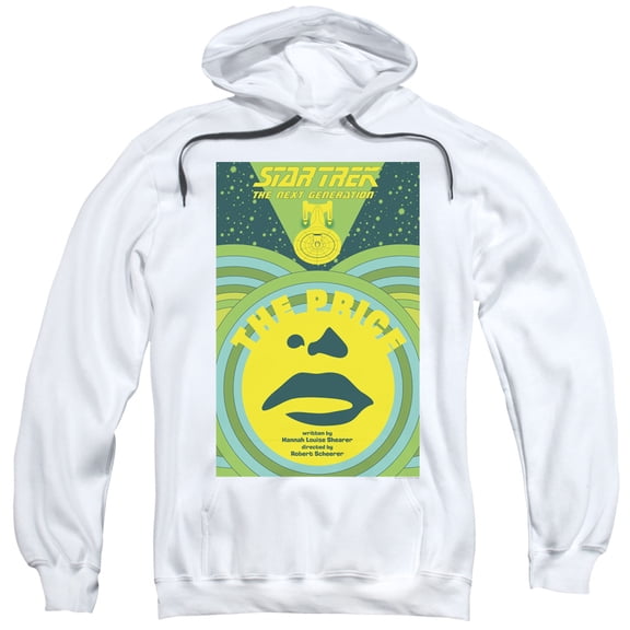 Star Trek Tng Season 3 Episode 8 Adult Pullover Hoodie Sweatshirt White