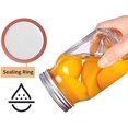 thumbnail image 4 of 70MM Mason Jar Lid Regular Mouth,100 Pcs Jar Lids with Date,Split Jar Lid,Stainless Steel Metal Jar Lid with Sealing Ring,Suitable for Ball Jars,Kell Jars (Silver), 4 of 7
