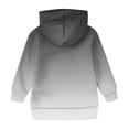 thumbnail image 4 of TQWQT Girl's Size 10-12 Dark Gray Hoodie Oversized Gradient Black Hoodies Long Sleeve Hooded Pullover Top Cute Kids Preppy Clothes 11-12 Years, 4 of 4
