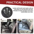 thumbnail image 4 of Kojem Driver Side Bottom Leather Seat Cover for 2003 04 05 06 Chevy Silverado 1500 2500 GMC Sierra Dark Gray, 4 of 14