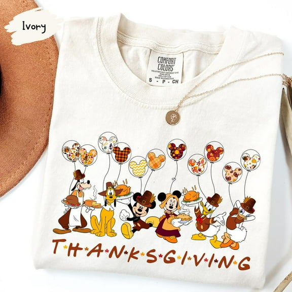 Disney Thanksgivingshirt, Mickey And Friends Thanksgiving Tee, Thanksgiving Gift, Family Thanksgiving Shirt, Happy Thanksgiving, S-5XL Shirt