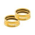 thumbnail image 2 of koolsoo 2x Bike Handlebar Locking Rings Waterproof Aluminum Frame Sleeves Handle Aureate 25.4mm, 2 of 9