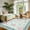 Green, variant on GlowSol 2x6 Gray Washable Floral Runner Rug, Non Slip Low Pile Rug for Hallway Kitchen Bedroom