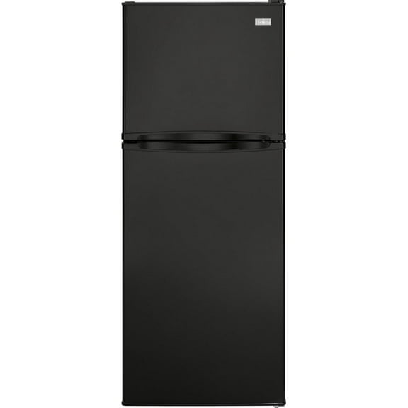 Haier 9.8 Cu. ft.  Adjustable Shelves Top-Freezer Refrigerator Model HA10TG21SB in Black Color