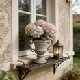 thumbnail image 6 of Planter Vintage Trophy Flower Pot Outdoor Planters for Plants Distressed Iron Decor Balcony Garden Container （Gray）, 6 of 6