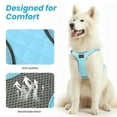 thumbnail image 5 of PcEoTllar Dog Harness and Leash Combo, Escape Proof No Pull Vest Harness, Step-in Reflective Adjustable Soft Padded Pet Harness for Small to Large Dogs, Blue L, 5 of 10