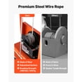 thumbnail image 4 of VEVOR Material Lift Winch Stacker, 330 lbs Capacity Pallet Truck Dolly, 42.9 in Max Lifting Height Manual Winch Stacker, Multifunctional Manual Pallet Truck Stacker with Swivel Casters and Lift Plate, 4 of 9