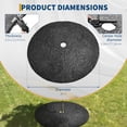thumbnail image 1 of OUYAWEI 2PC 36in Rubber Tree Mulch Ring Mat Root Barrier Landscaping Grass Control No Staples, 1 of 6