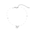 thumbnail image 2 of K-KED Pearl Butterfly Pendant Necklace Women Metal Butterfly Twist Collarbone Chain-_, 2 of 6