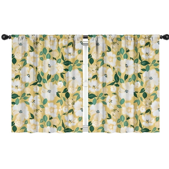 Blackout Kids Curtains,Pioneer Flower Floral Print Pattern Childrens Insulated Curtains Set Of 2,Bedroom Essentials,Toddler Room Decor 42"x54"