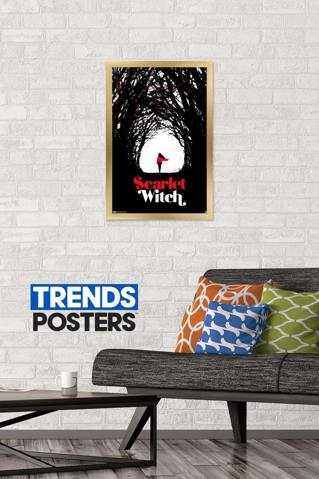 Marvel Comics - Scarlet Witch - Scarlet Witch #4 Wall Poster, 14.725" x 22.375", Framed