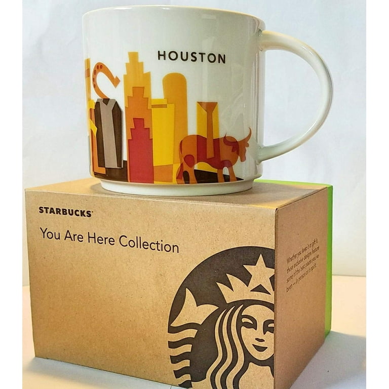 Starbucks You Are Here Houston Texas Ceramic Coffee Mug New