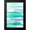 thumbnail image 2 of Hanson, Jackie 17x24 Black Modern Framed Museum Art Print Titled - Glide Aqua, 2 of 5