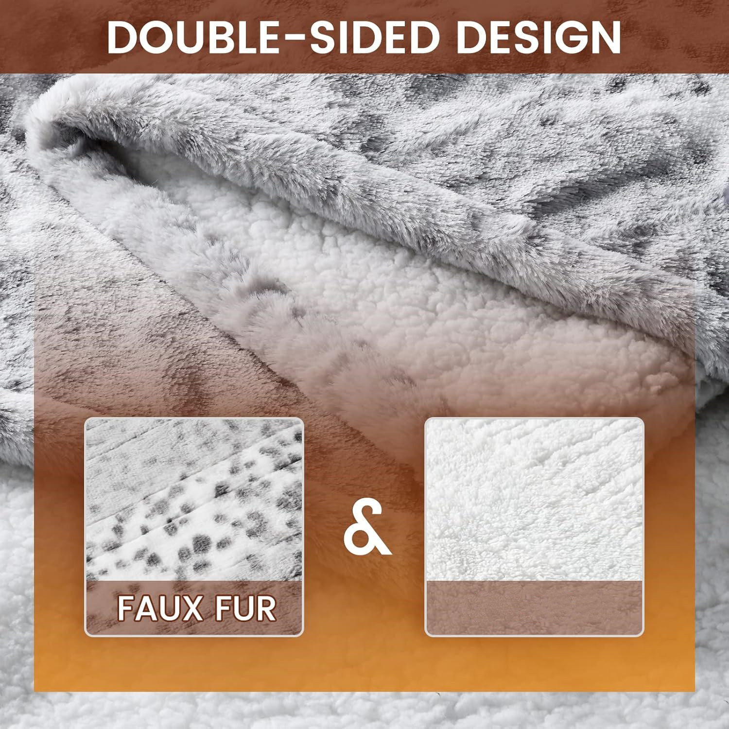 Electric Heated Throw Blanket 50" x 60", 6 Heating Levels & 4H Auto Off, Over-Heat Protect, Machine Washable