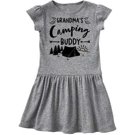 

Inktastic Grandmas Camping Buddy Gift Toddler Girl Dress