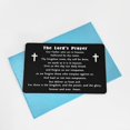 thumbnail image 4 of Lord's Prayer Wallet Card - Engraved Metal Bible Verse Card - Religious Gifts for Christian Men Women, 4 of 4
