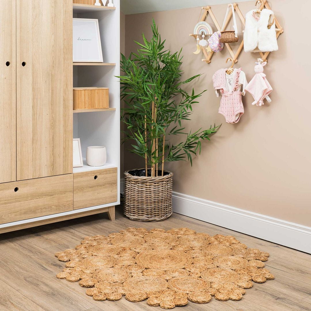 Kukoon Rugs Round Circle Natural Jute Sisal Mandala Rug