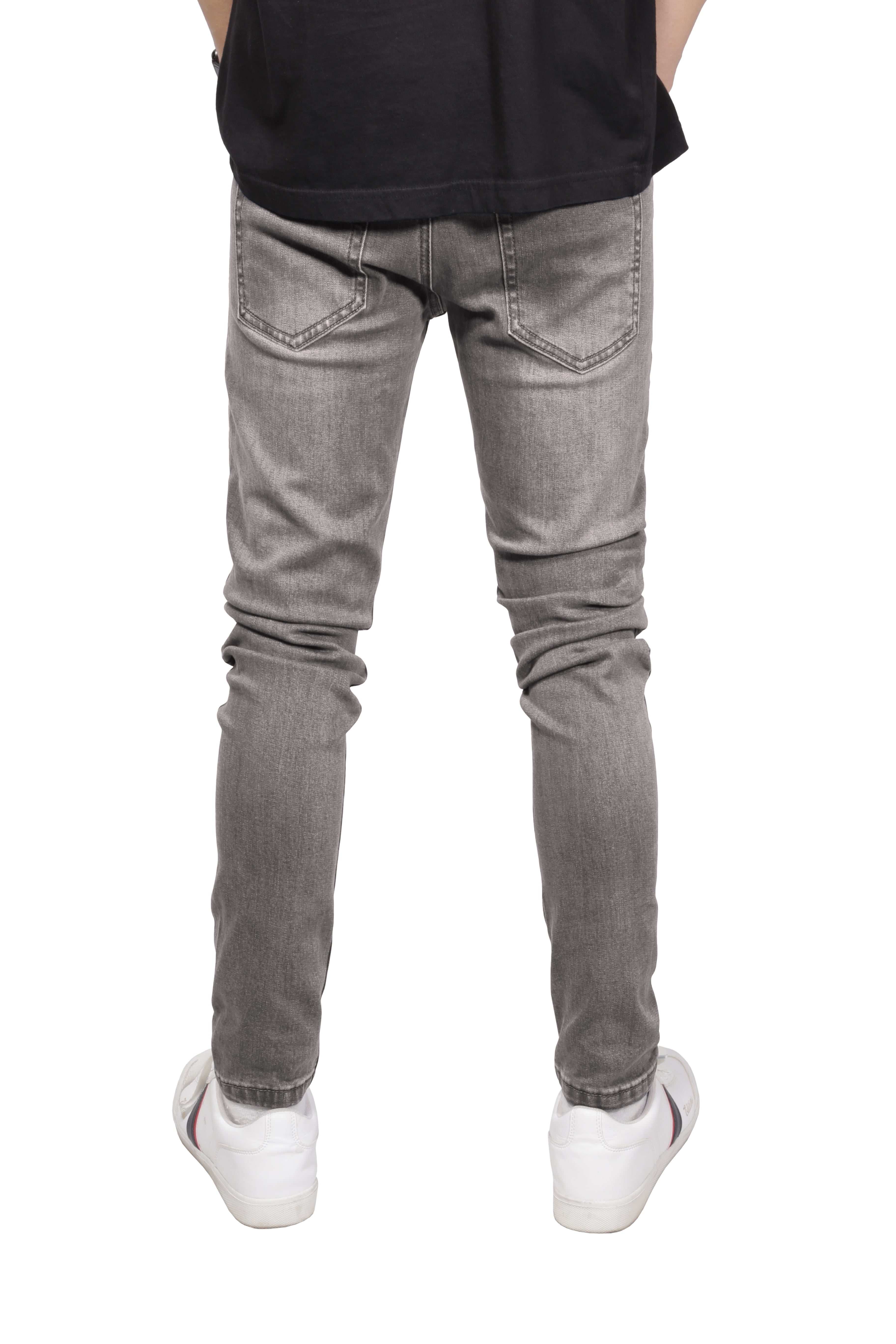 anuans Slim straight denim　GREY Slim straight denim
