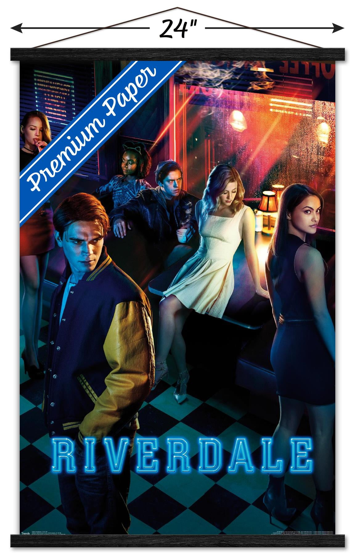 Riverdale - Key Art Wall Poster with Wooden Magnetic Frame, 22.375" x 34"