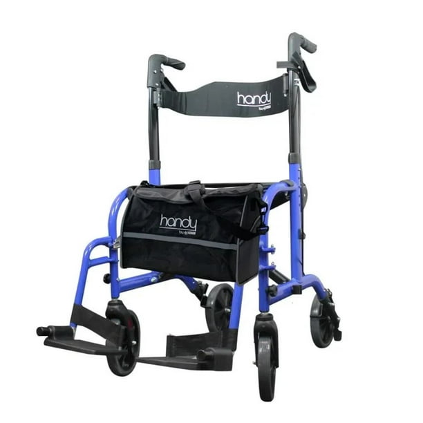 Andadera Plegable con Asiento y Reposapiés-AN08A-Marca Handy