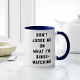 thumbnail image 4 of CafePress - Don't Judge Me On What I'm Binge - 11 oz Ceramic Mug - Novelty Coffee Tea Cup, 4 of 4