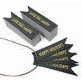 thumbnail image 3 of Inkdotpot Pack Of 100 Real Gold Foil Paper Tags Happy Holiday Favor Hang Tags, 3 of 6
