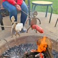 thumbnail image 3 of Pinchos De Fuego Para Perros Calientes, Pollo, Carne Asada, Pinchos Para Hombre Y Mujer, Soportes Para Pinchos De Acero Inoxidable, Soporte Portátil Para Asado De Barbacoa, Equipo De Barbacoa 2 Piezas Yuarrent HA024765-01, 3 of 6