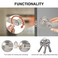 thumbnail image 5 of ODDPC Door Knobs with Lock and Key,Lock for door,Adjustable latch-Satin Nickel, 5 of 5