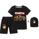 thumbnail image 1 of Roblox juego de animación para niños y niñas, traje informal periférico, camisetas y pantalones cortos para niños y sombreros, el mejor regalo, 3 piezas, nuevo, 1 of 4