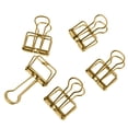 thumbnail image 4 of S SERENABLE 5 Pieces Hollow Long Tail Clip Paper Photo Folder Bill Clips Gold, 4 of 9