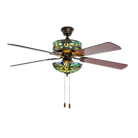 River of Goods 52 Magna Carta LED Ceiling Fan with Light