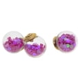 thumbnail image 3 of 12X Pendientes de Botón de Oreja de de Cristal s de Resultados de Perno Prisionero de Pendiente de Bricolaje - púrpura Gloria Pendientes de perno de cristal, 3 of 7