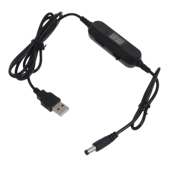 USB to 1.5V 3V4.5V 6V 7.5V 9V 12V Adjust Voltages Display Cable for Toy Game LED Lamp and other 1.5V-12V Device