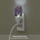 thumbnail image 5 of Fotbe Ornate Purple Floral Vase Luz Nocturna LED, Luz de Noche con Sensor de Luz Natural de Anochecer a Amanecer, Se Enchufa a la Pared, Blanco Cálido 0.5W-EU, 5 of 7