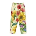 thumbnail image 5 of Bingfone Pajamas For Women,Sunflower Cornflower Poppy Pajama Pants With Pockets-X-Large, 5 of 9