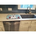 thumbnail image 3 of Winter Holiday White English Bulldog Dish Drying Mat, 3 of 7